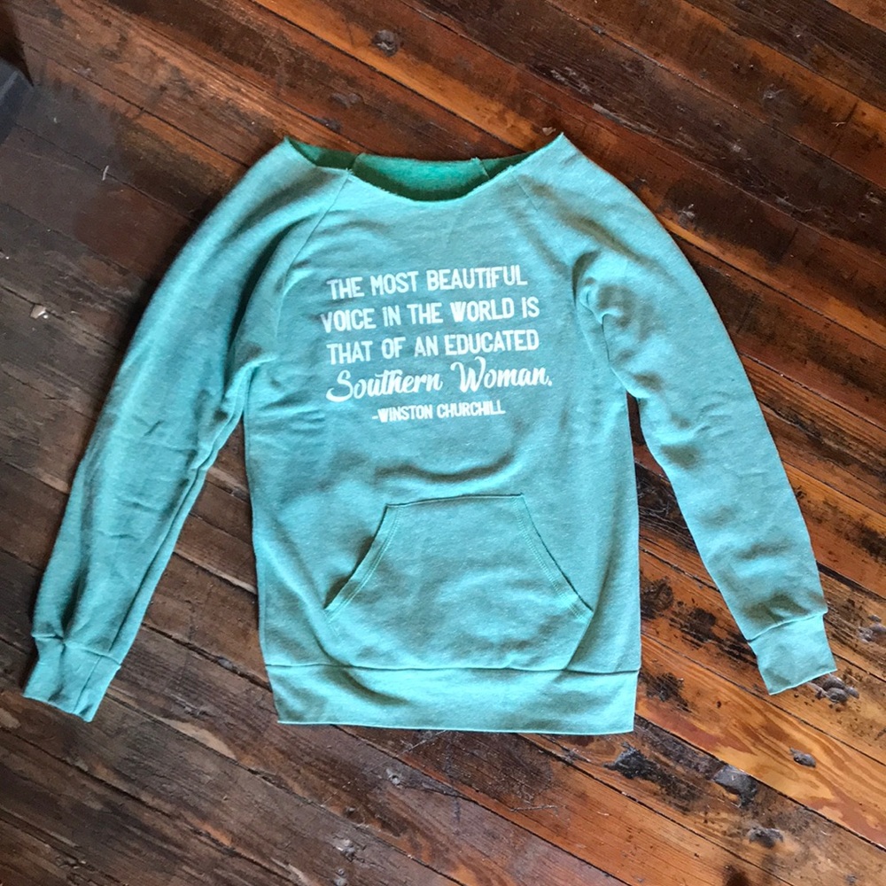 Southern Woman Imprinted Raglan Top